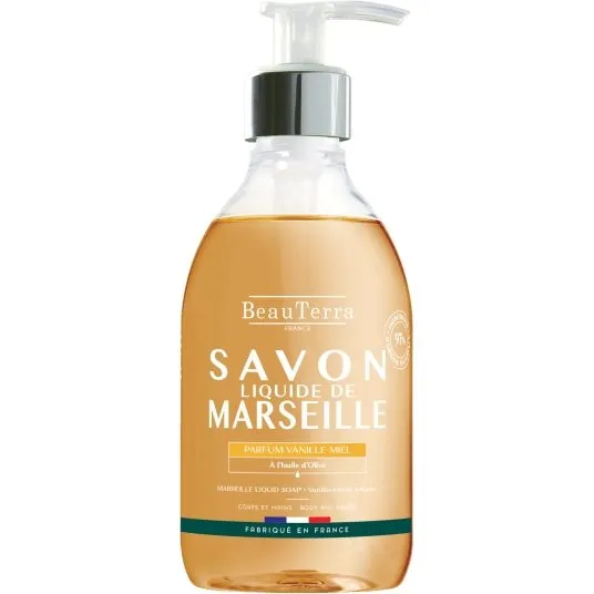 BeauTerra Marseille Flydende Sæbe – Honning-Vanilje – 300 ml