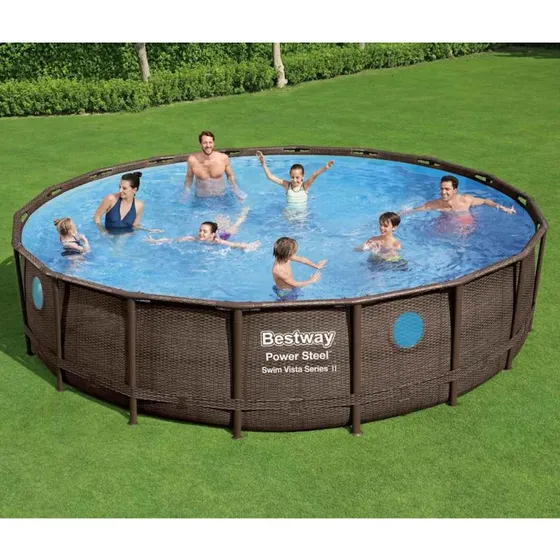Bestway Power Steel 549x122 cm runde swimmingpoolsæt