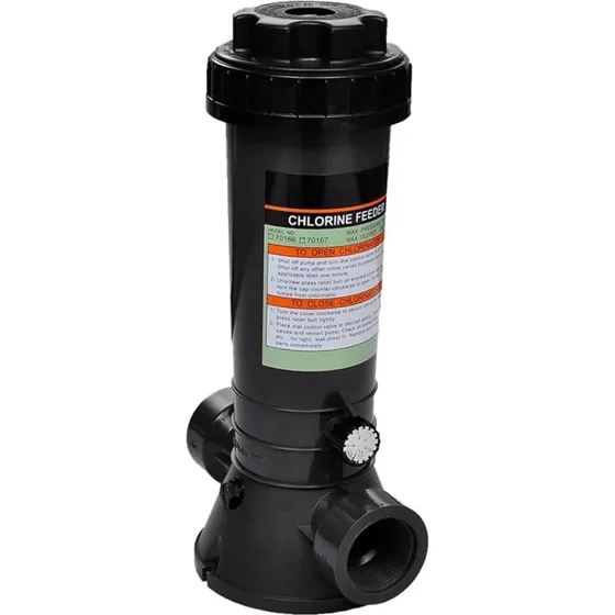 vidaXL automatisk klorinator 38,1 mm, sort