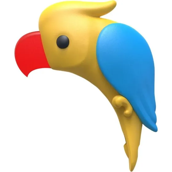 Winkee Citrus Peeler Parrot - Gult, Blåt, Rødt