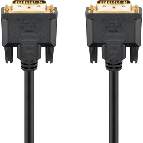 Goobay DVI-I Dual Link 2m guldbelagt kabel