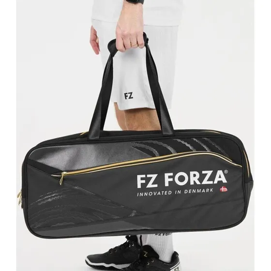 Forza Tour Line Square Badmintontaske 35L – Sort/Guld