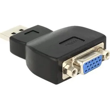 Delock DisplayPort til VGA Adapter, sort