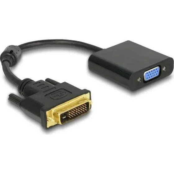 DeLOCK DVI-D til VGA Adapter 0,16 m Sort