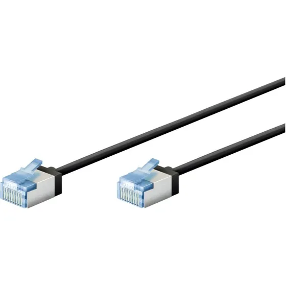 Goobay CAT 6a U/FTP PiMF 15m Patchkabel Sort
