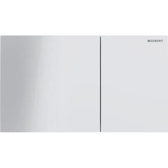 Geberit Sigma 70 betjeningsplade, hvidt glas