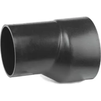 Geberit PEH Reduktion Excentrisk 110x63 mm Sort
