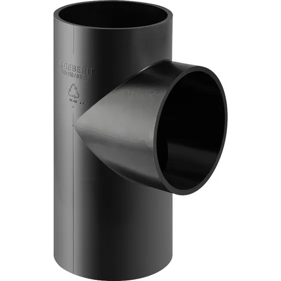 Geberit PE-HD grenrør 88,5° Ø110x50 mm