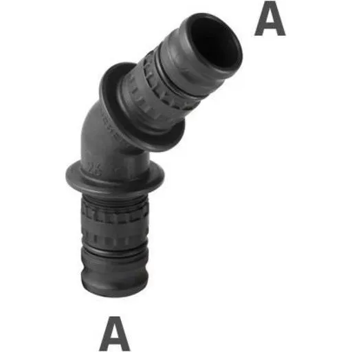 Mepla 45° bøjning 32 mm PVDF