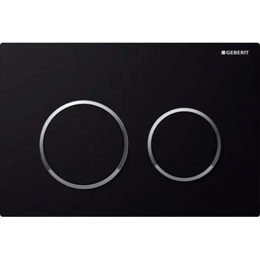Geberit Omega 20 Betjeningsplade, Sort/Krom