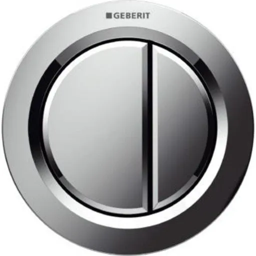 Geberit Omega 01 Round trykknap krom, til gipsmøbelmontering