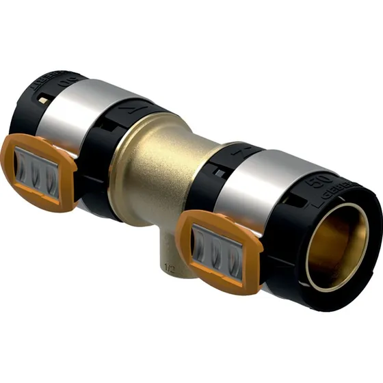 Geberit FlowFit T-stykke 50mm 1" indv. gevind blyfri