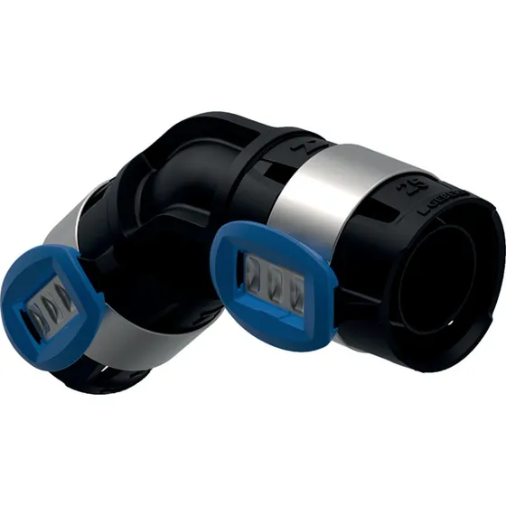 Geberit Flowfit Bøjning 45° PPSU 40mm Sort