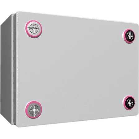 KX Klemkasse 200x150x120 mm, stålplade, med låg