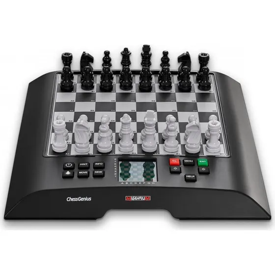Millennium ChessGenius Skakcomputer – elektronisk skakbræt med fysiske brikker