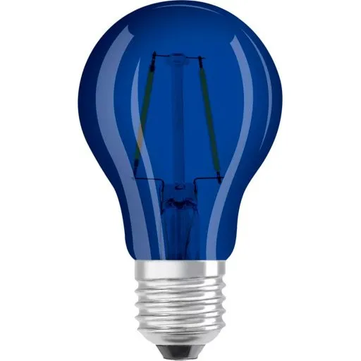 Osram LED Décor E27 2,5W blå, 9000K