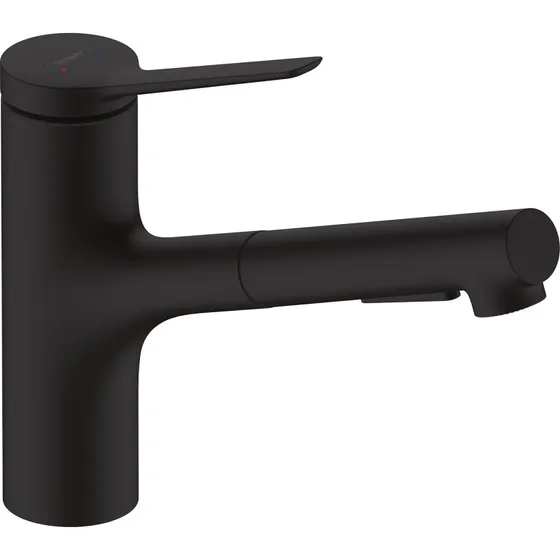 Hansgrohe Zesis M33 køkkenarmatur mat sort, 150° svingning
