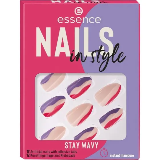 Essence Cosmetics Stay Wavy 12 U Kunstige Negle