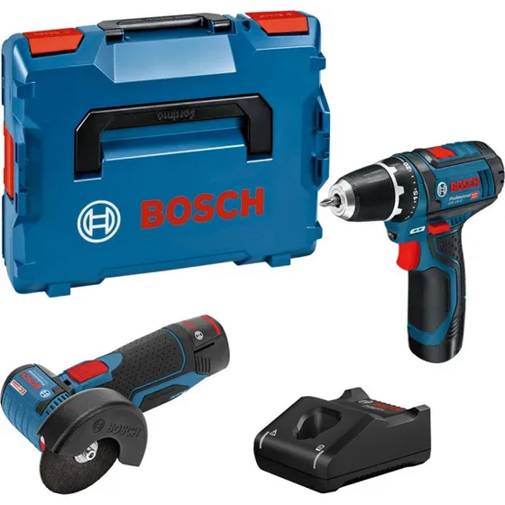 Bosch GSR 12V-15/GWS 12V-76 2x2Ah Akkusæt
