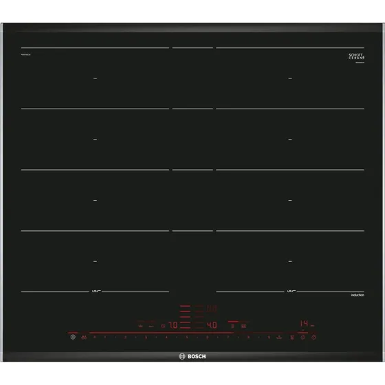 Bosch Serie 8 PXY675DC1E Induktionskogeplade, 4 plader, sort