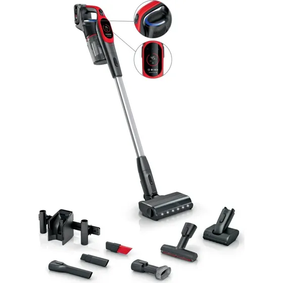 Bosch Unlimited Serie 9 Pet BBS931PET Rød Ledningsfri Støvsuger