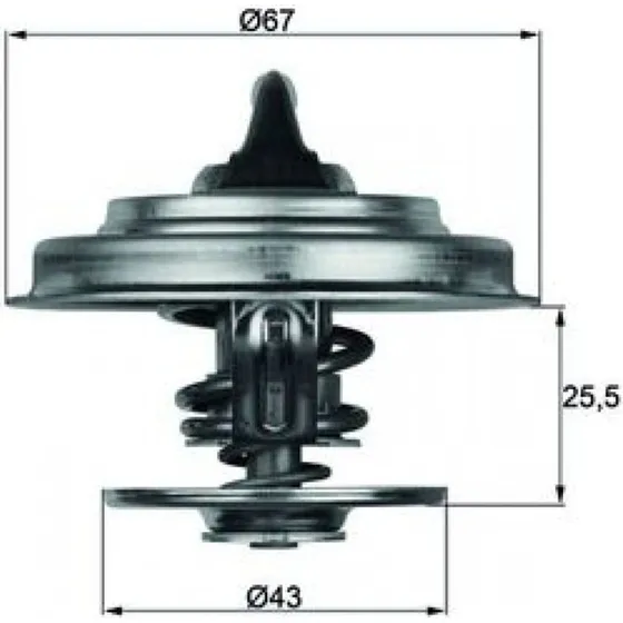 MAHLE ORIGINAL Termostat TX 18 83D for AUDI A6 C7 & Mercedes-Benz