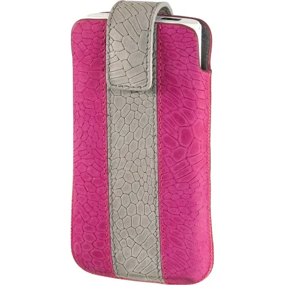 Hama Mobiltaske Chic Medium Rosa/Grå Læder