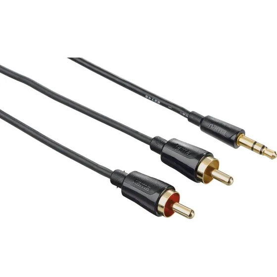 Hama Audio Kabel 3,5mm Jack-2 Phono 1,5m Flexi-Slim TL