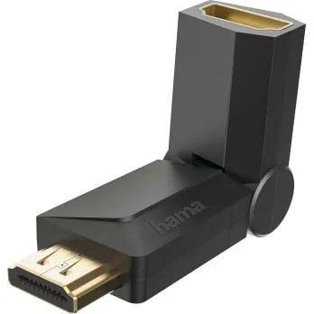 Hama HDMI Adapter Rotation 4K Guldbelagt Sort
