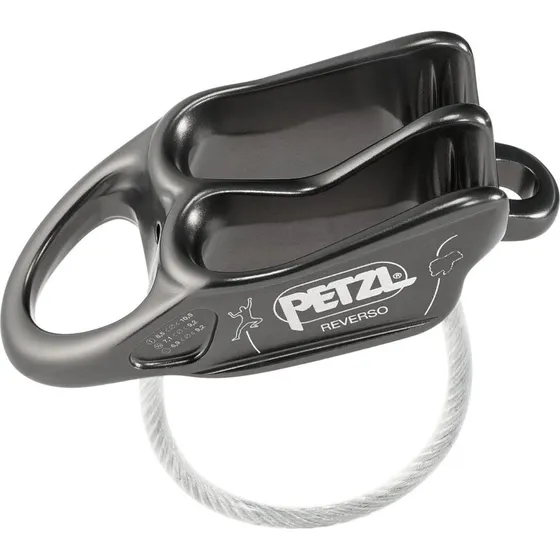 Petzl Reverso – let sikrings- og rappel-enhed (grå)