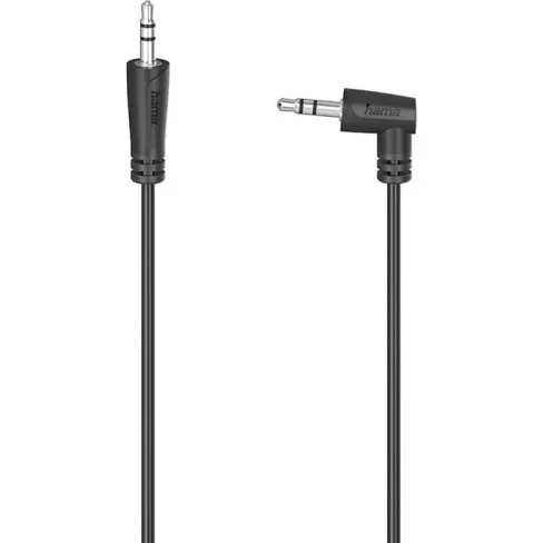 Hama Lyd Kabel 3.5-3.5mm 90° Vinklet Sort 0,5m