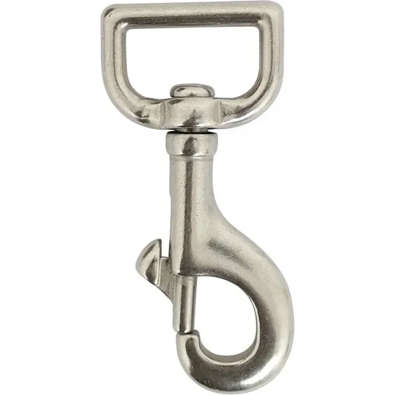 Karabinhage 80 mm rustfrit stål (150 kg)