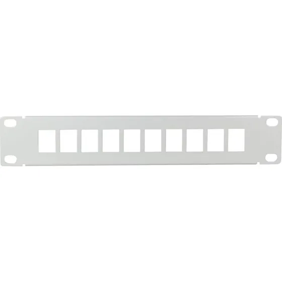 LogiLink 10" Keystone Patchpanel, 10-port, Grå