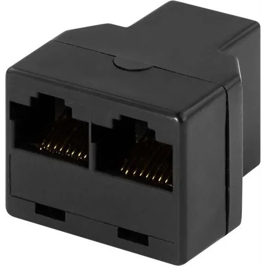 Deltaco Treveis Kobling 8P/8C RJ45, Sort