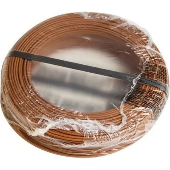 H07V-U 2,5 mm² Brun R100 Ledning