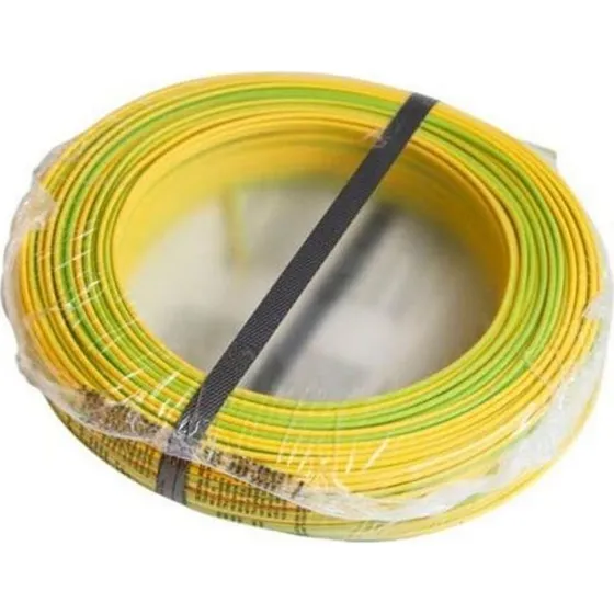 H07V-U 2,5 mm² Grøn/Gul 100 m
