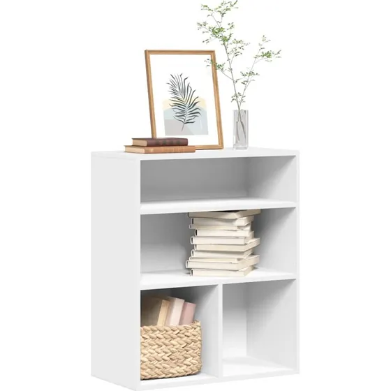 vidaXL bogreol 60x30x71,5 cm hvid konstrueret træ
