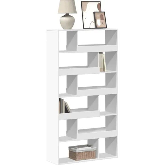 vidaXL bogreol 100x33x187,5 cm hvid konstrueret træ