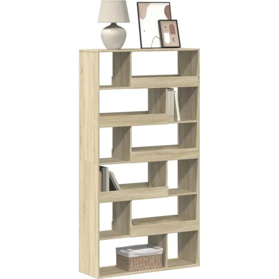 vidaXL Bogreol 100x33x187,5 cm Konstrueret Træ Sonoma-Ege