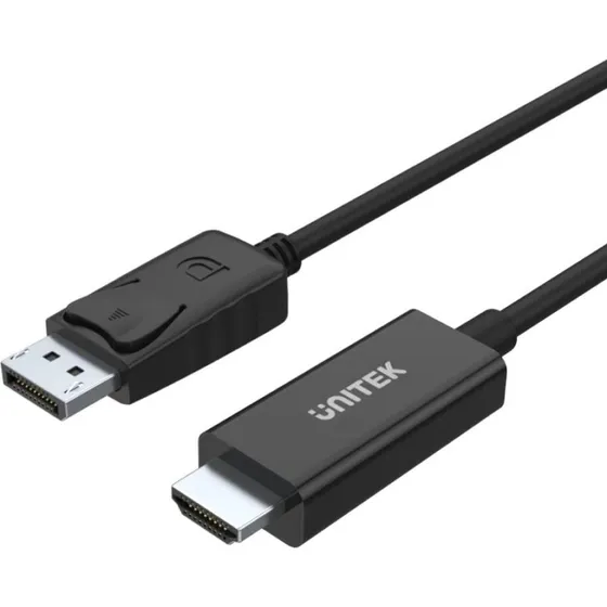 Unitek Y-5118CA DisplayPort til HDMI-kabeladapter 1,8 m, sort
