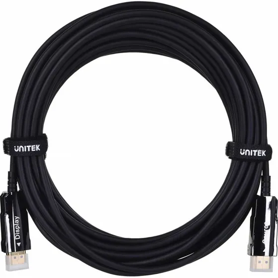 Unitek HDMI 2.0 AOC-kabel 10 m, 4K@60 Hz, sort