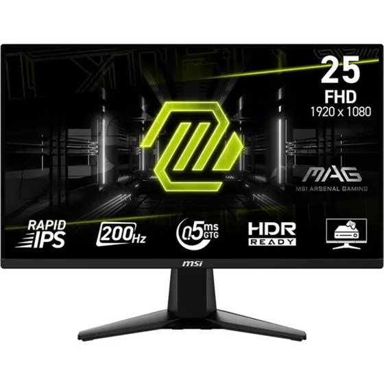 MSI MAG 255F E20 25" 200Hz Fast IPS Skærm - Sort