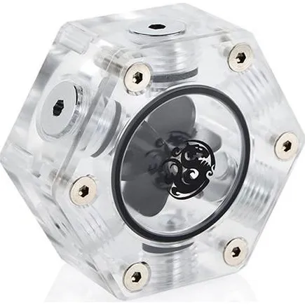 Bitspower BP-HFI Flowindikator, sort/transparent hvid