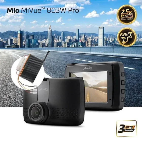 Mio MiVue 803W Pro 2,5K Dashcam Sort