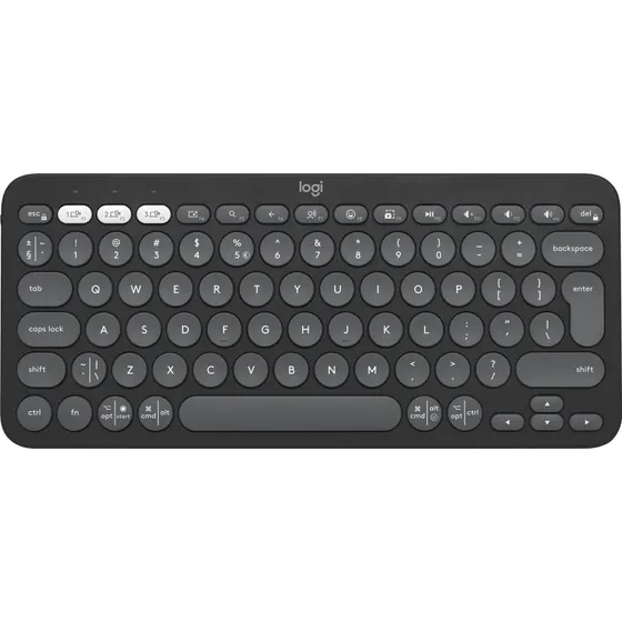Logitech Pebble Keys 2 K380s Trådløst Tastatur, Sort, US International
