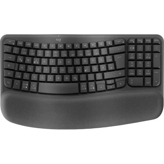 Logitech Wave Keys Tastatur Trådløs Tysk Grafit
