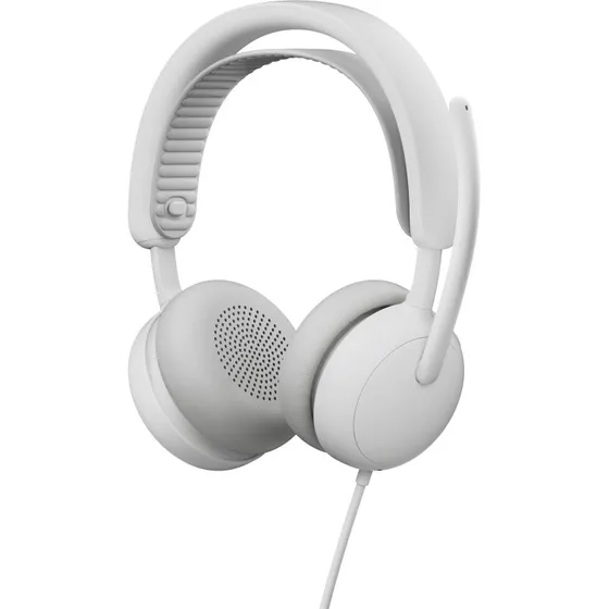 Logitech Zone Wired 2 Høretelefoner, Hvid, med Aktiv Støjfjerning