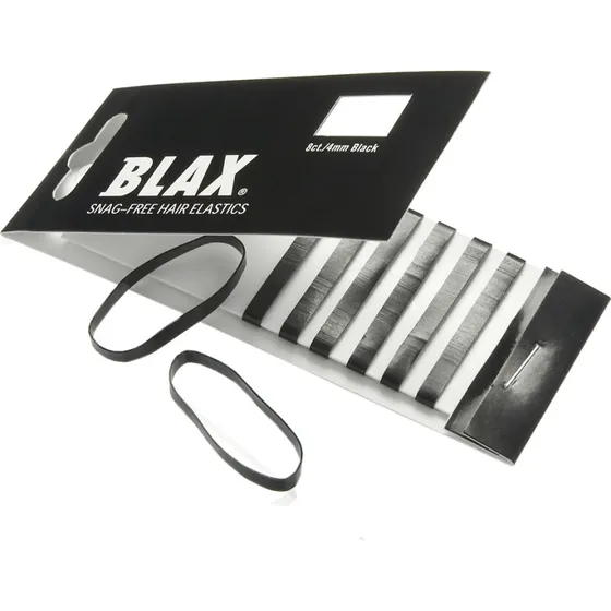Blax Snag-Free Hår Elastikker 8 stk. Sort 4mm