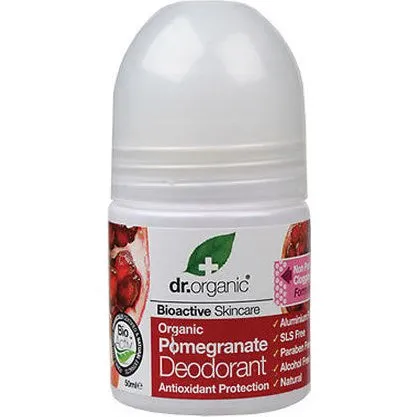 Dr Organic Granatæble Deodorant Roll On 50 ml