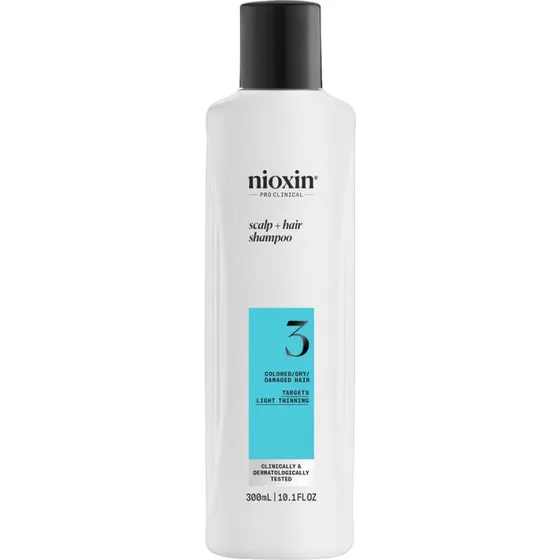 Nioxin System 3 Shampoo 300 ml til farvet, tørt og skadet hår